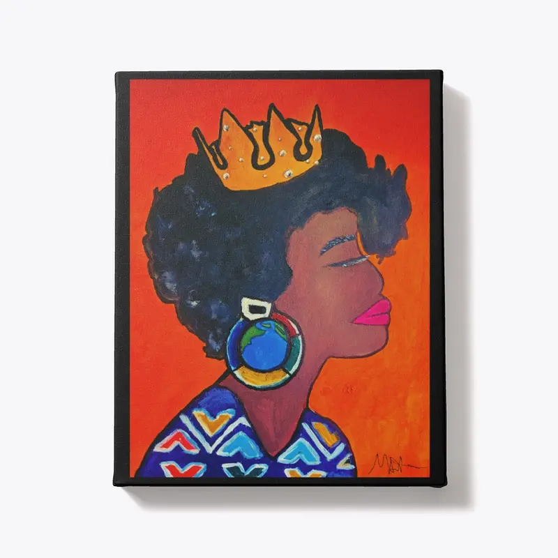 African American Queen Painting