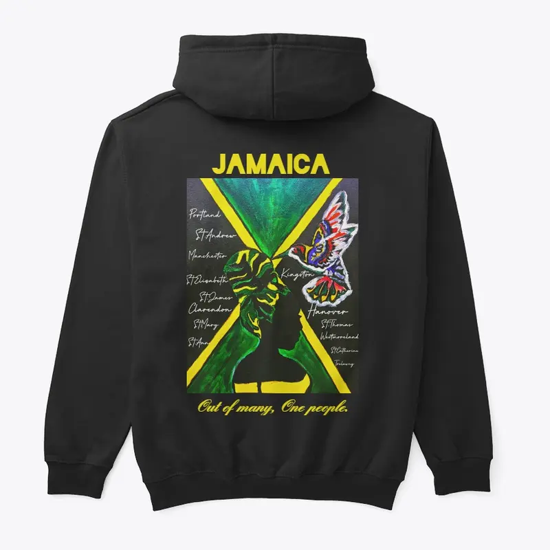 Handcrafted Jamaica Flag Hoodie