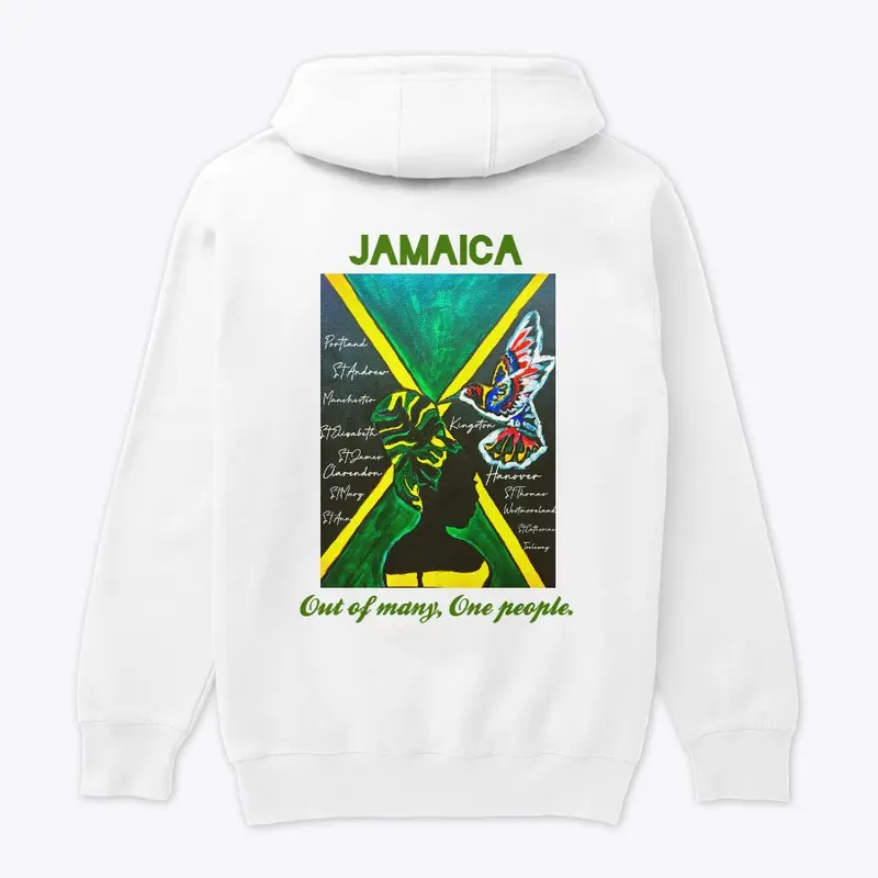 Handcrafted Jamaica Flag Hoodie